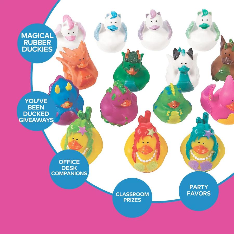 Magical Characters Rubber Ducks Assortment - 48-Pack — additional product view