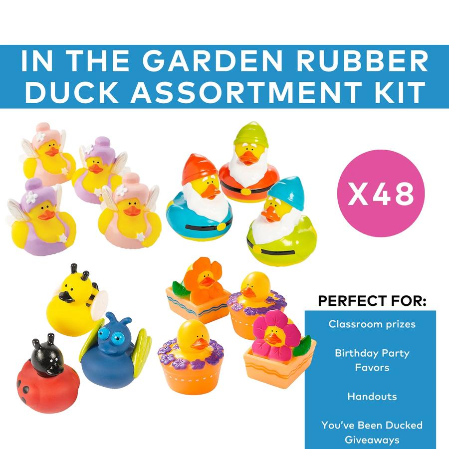 In the Garden Rubber Duck Assortment Kit - 48-Pack - photo 2