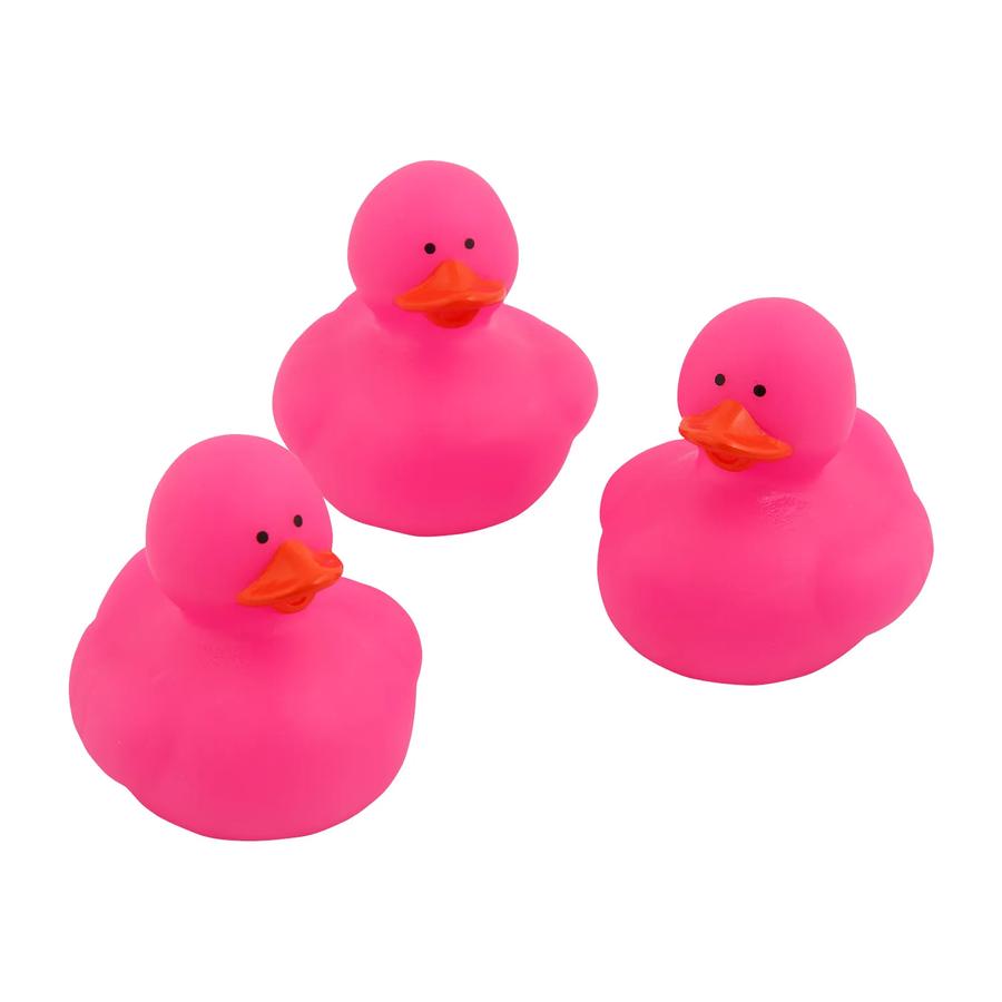 Pink Rubber Ducks - 12-Pack - product photo