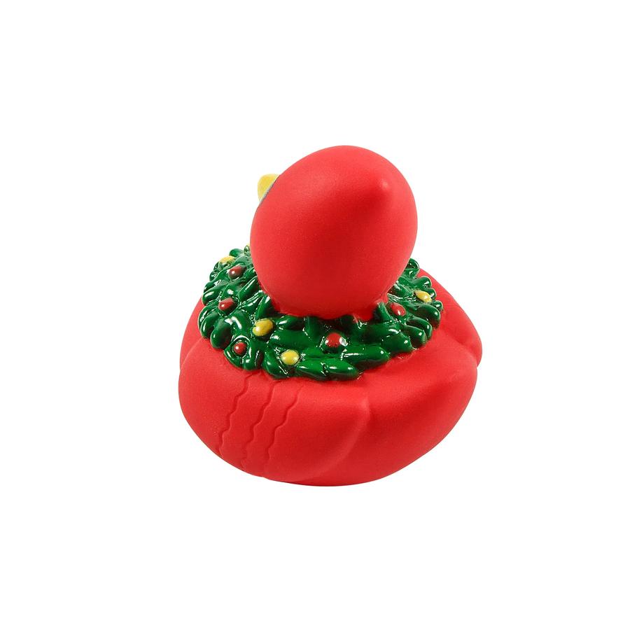 Christmas Cardinal with Wreath Rubber Ducks - 12-Pack — additional product view