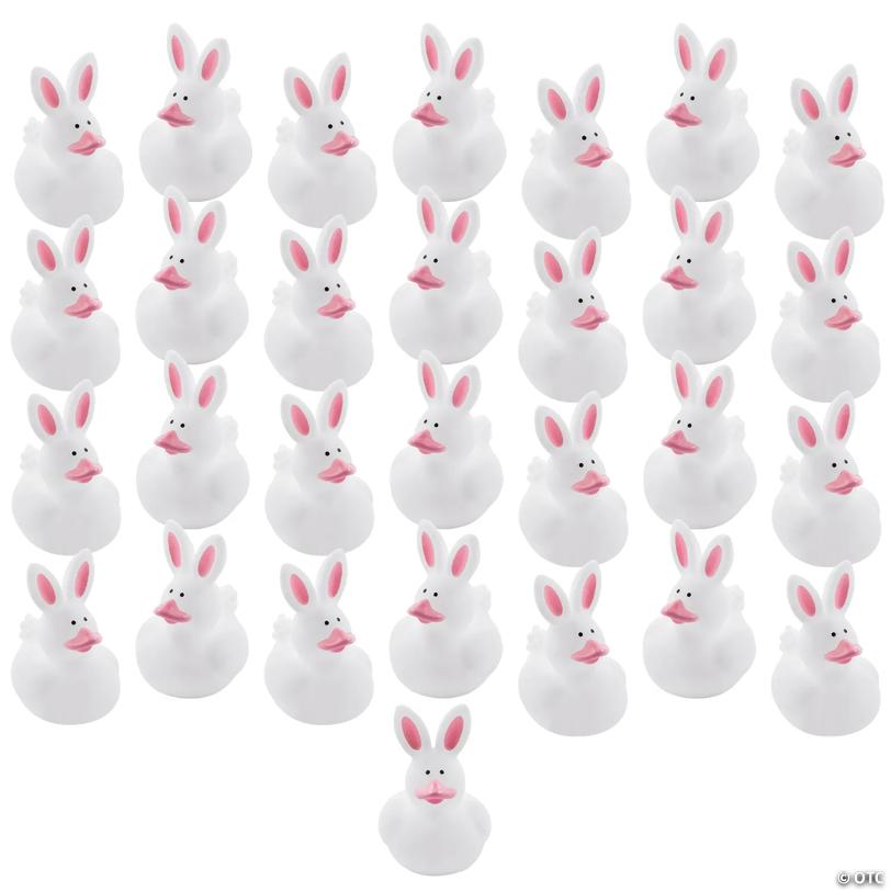2 Mega Bulk 720 Pc. Easter Bunny White Rubber Ducks