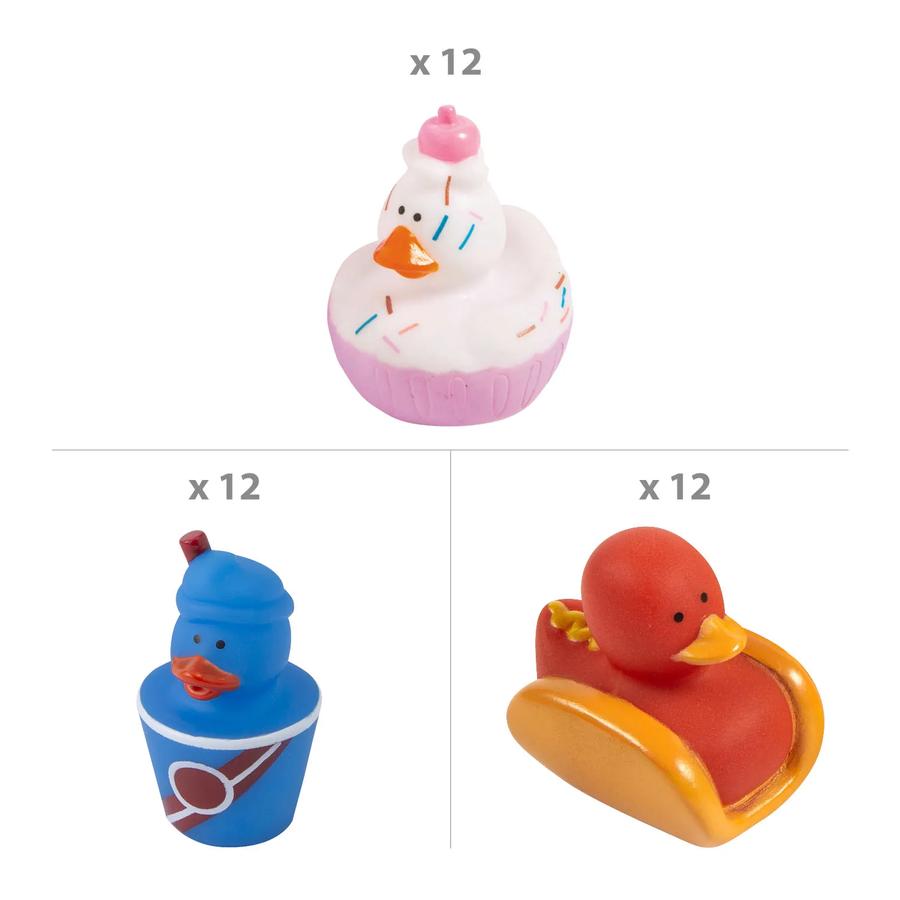 Colorful Food Rubber Duck Assortment - 36-Pack - photo 2