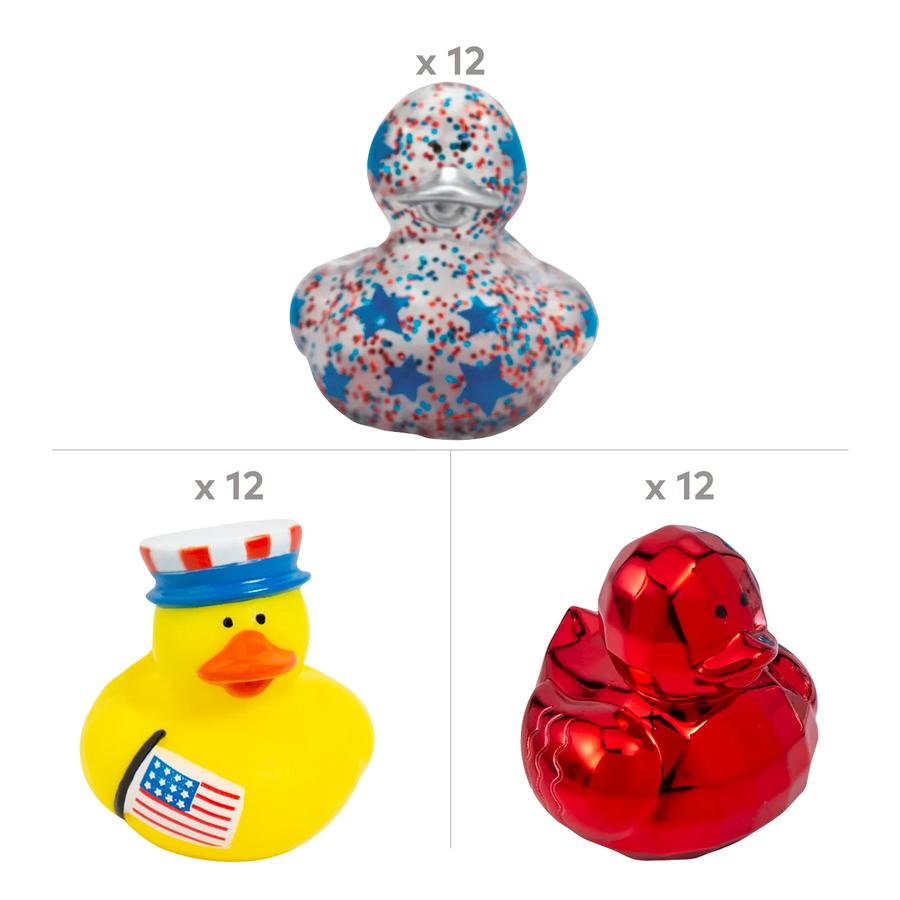 Patriotic Red, White & Blue Rubber Duck Assortment - 36-Pack - photo 2