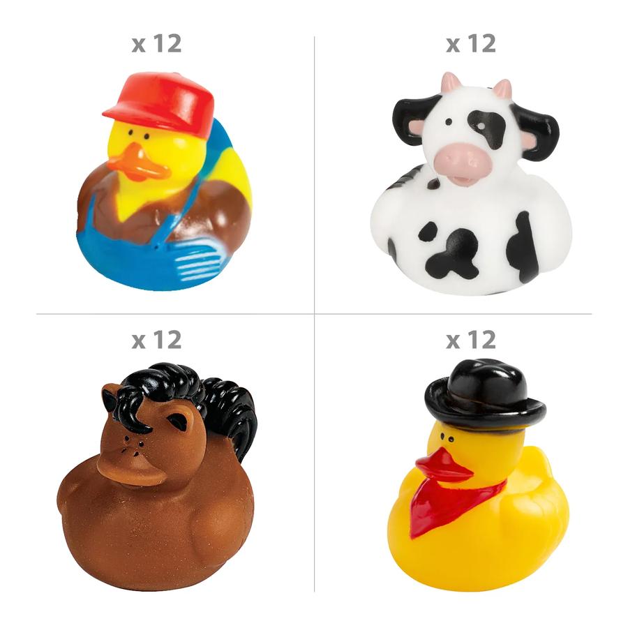 Rancher Farm-Themed Rubber Duck Assortment - 48-Pack - photo 2