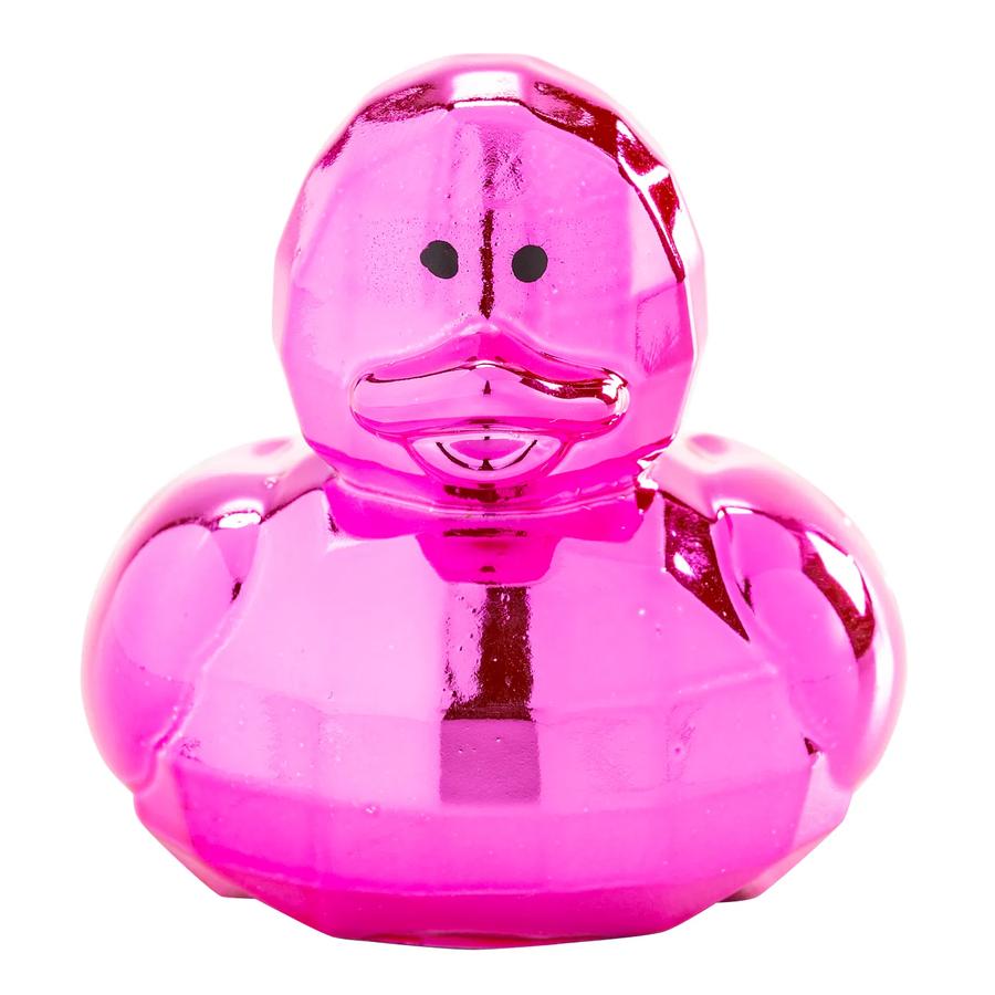 Metallic Hot Pink Disco Ball Rubber Ducks - 12-Pack — additional product view