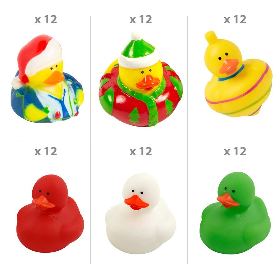 Christmas Rubber Duck Assortment - 72-Pack - photo 2