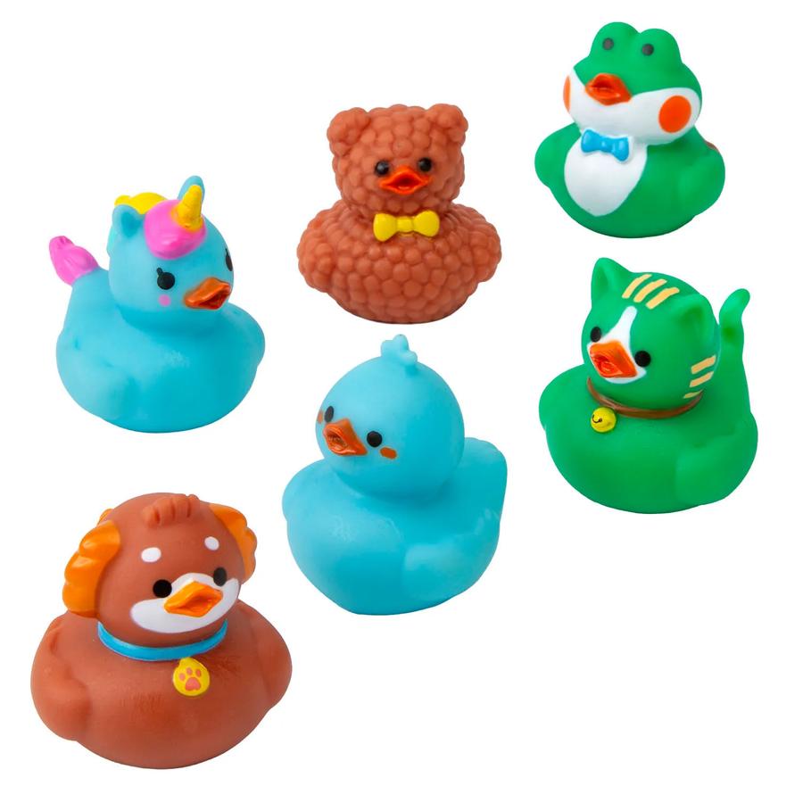 Kawaii Cute Animals Soft Plastic Rubber Ducks - 12-Pack - photo 2