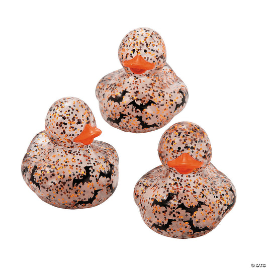 Halloween Glitter Rubber Ducks - by the dozen