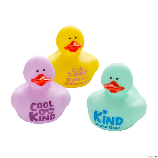 Kindness Rubber Ducks - by the dozen