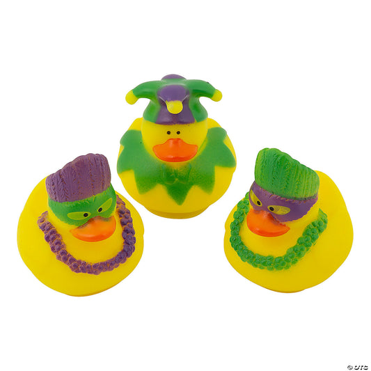 Mardi Gras Rubber Ducks - by the dozen