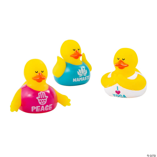 Yoga Rubber Ducks - by the dozen