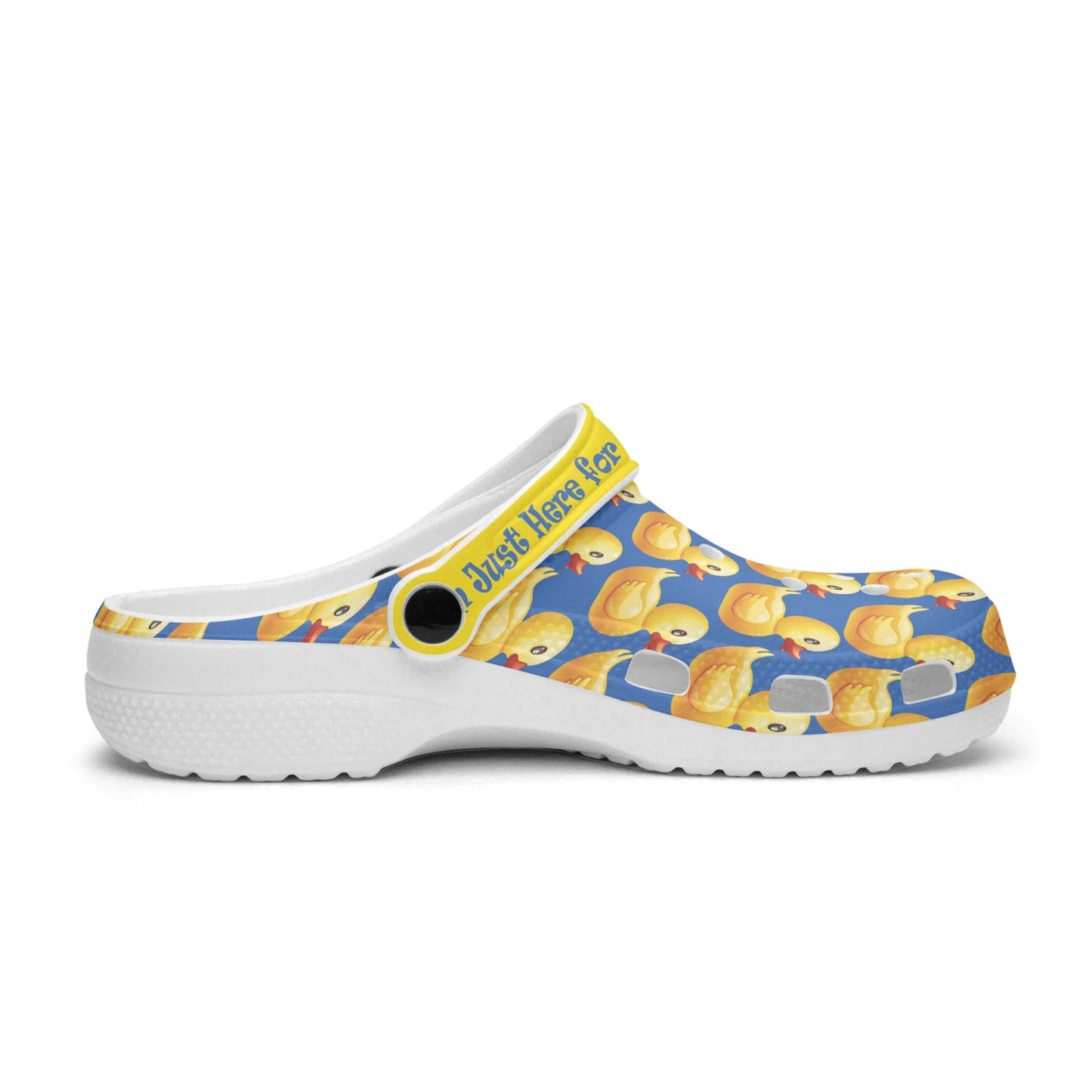 I'm just here for the ducks Clogs - Blue
