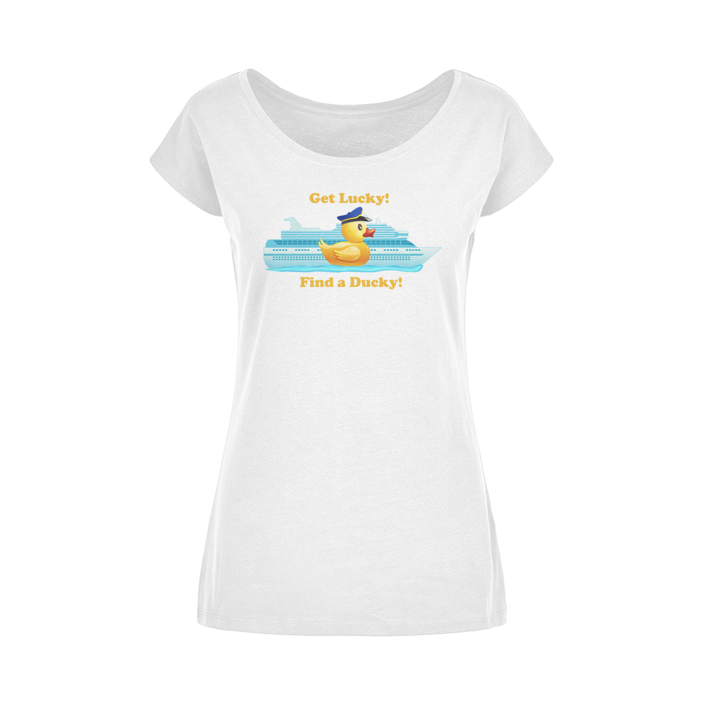 Get Lucky! Wide Neck Womens T-Shirt XS-5XL