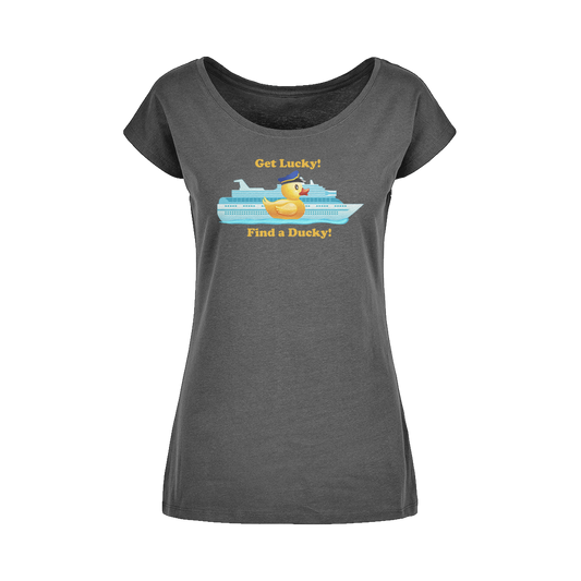 Get Lucky! Wide Neck Womens T-Shirt XS-5XL