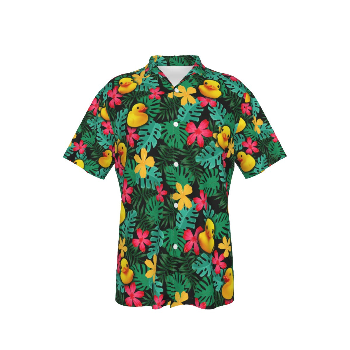Fern Duckin' Hawaiian Shirt With Pocket