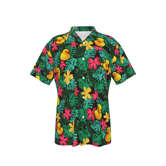 Fern Duckin' Hawaiian Shirt With Pocket