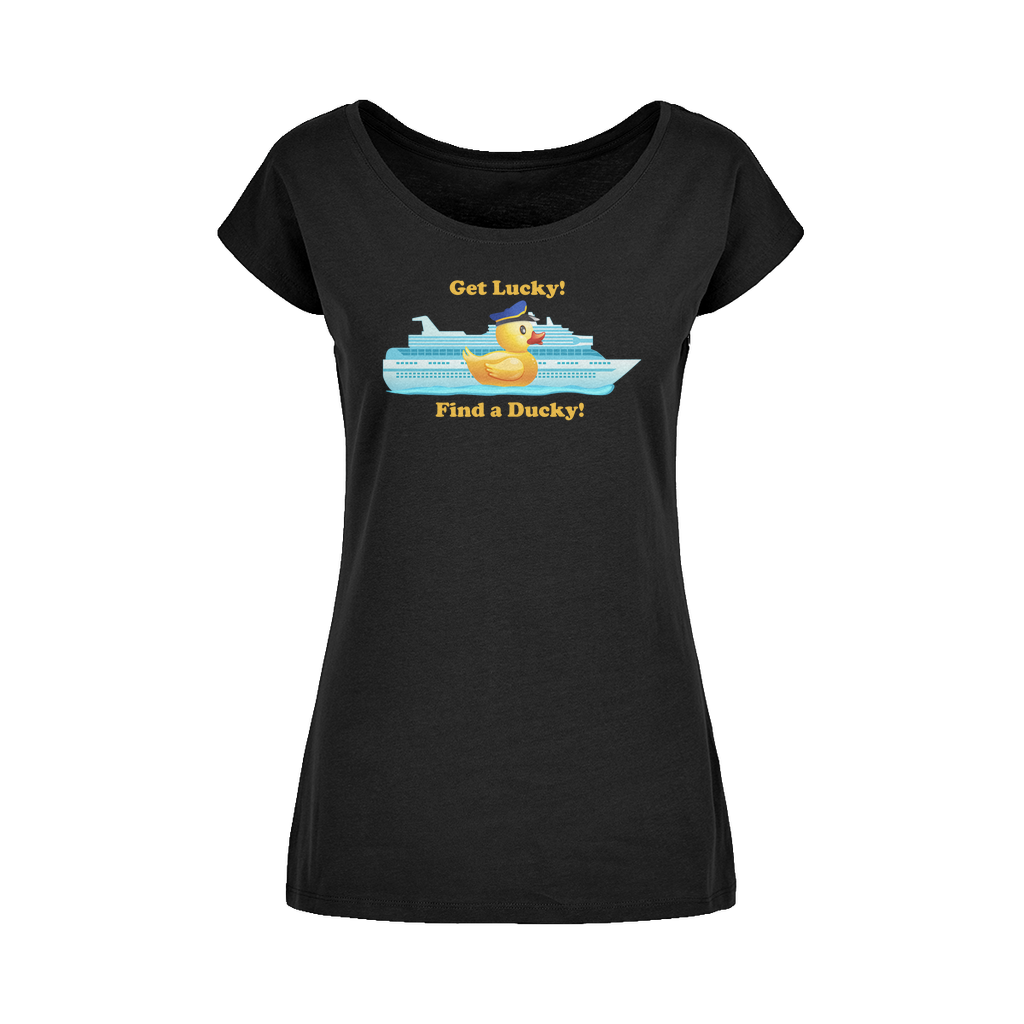 Get Lucky! Wide Neck Womens T-Shirt XS-5XL