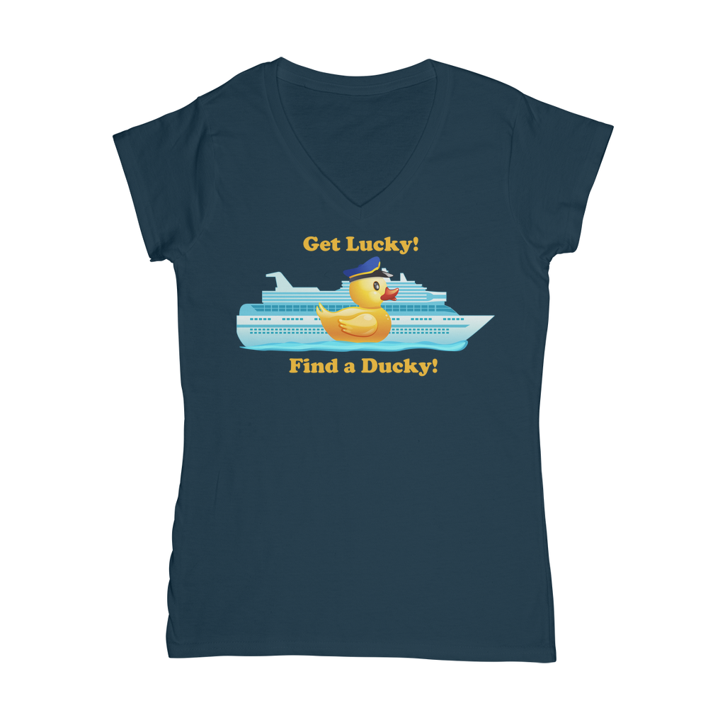 Get Lucky! Classic Women's V-Neck T-Shirt