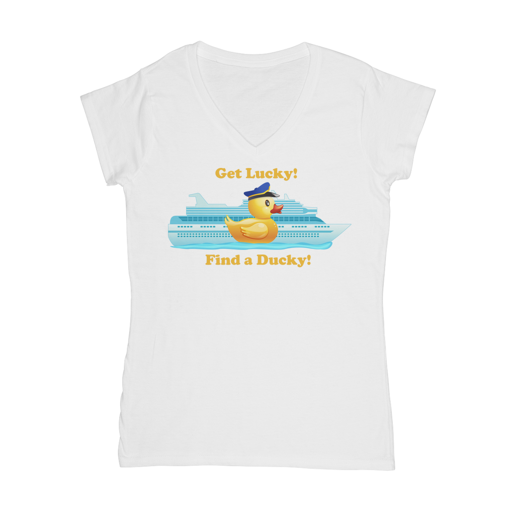 Get Lucky! Classic Women's V-Neck T-Shirt