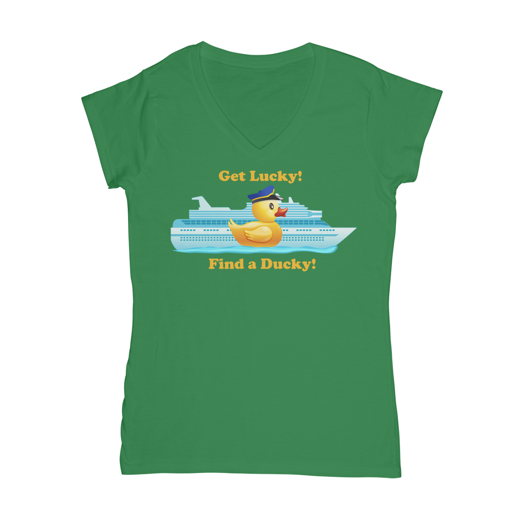 Get Lucky! Classic Women's V-Neck T-Shirt