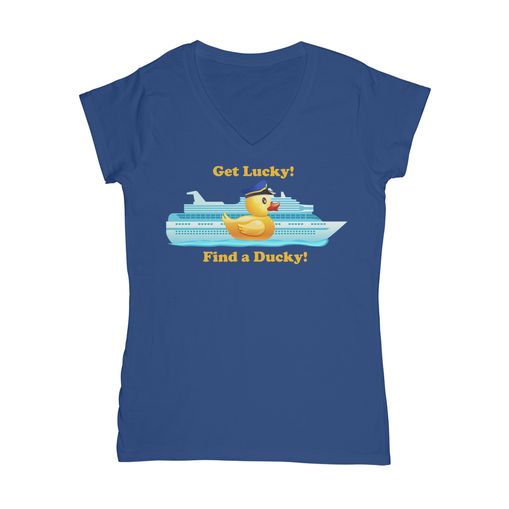 Get Lucky! Classic Women's V-Neck T-Shirt