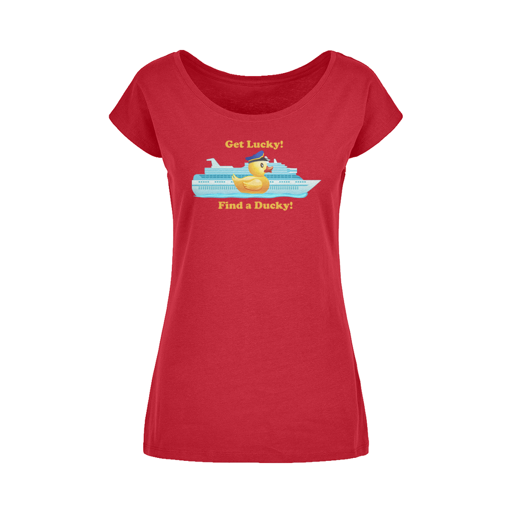 Get Lucky! Wide Neck Womens T-Shirt XS-5XL