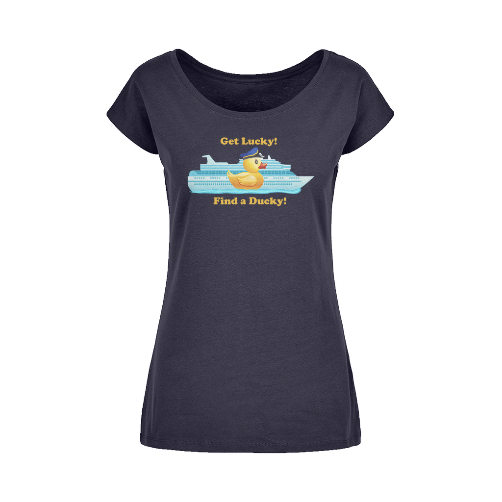 Get Lucky! Wide Neck Womens T-Shirt XS-5XL