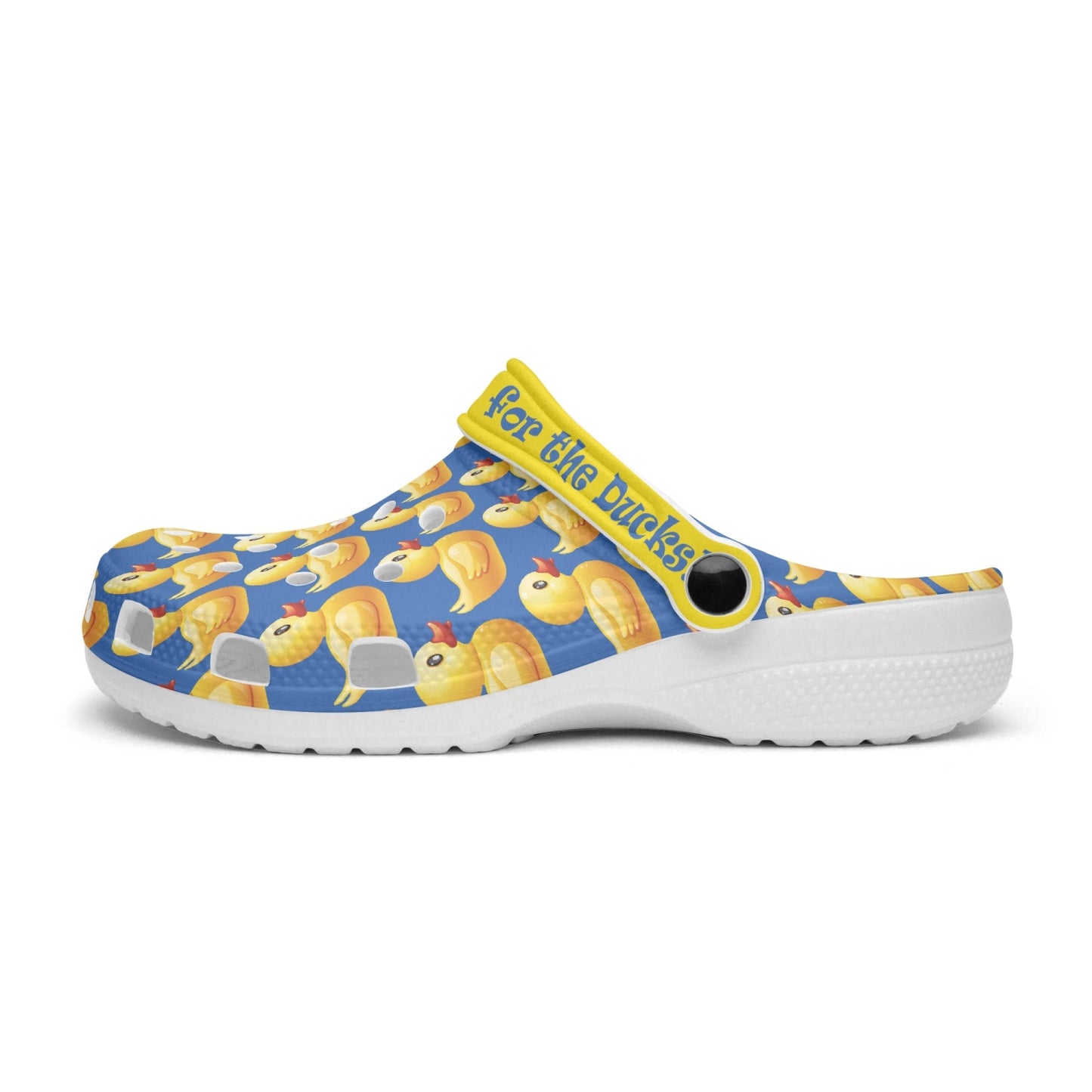I'm just here for the ducks Clogs - Blue