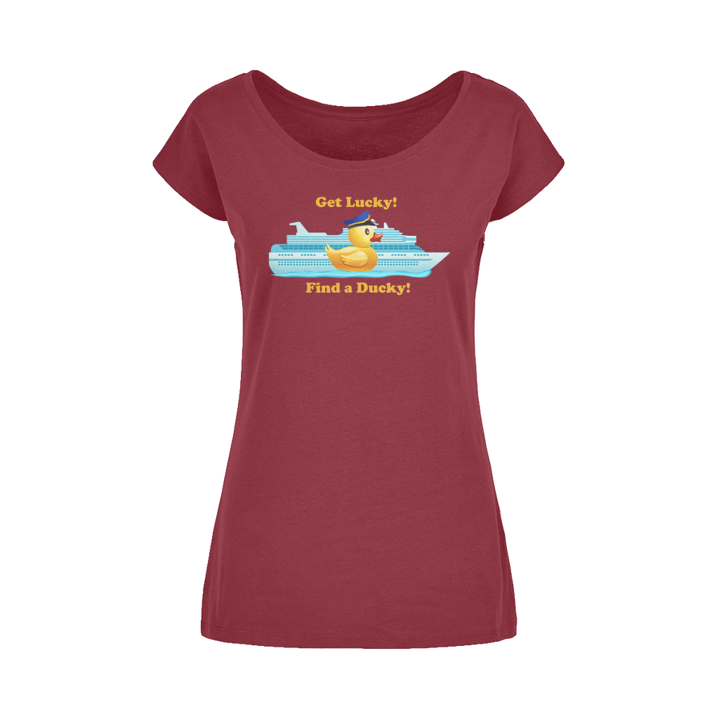 Get Lucky! Wide Neck Womens T-Shirt XS-5XL