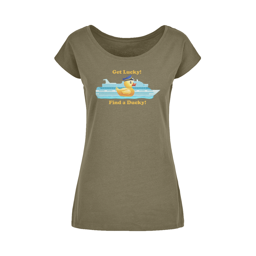 Get Lucky! Wide Neck Womens T-Shirt XS-5XL