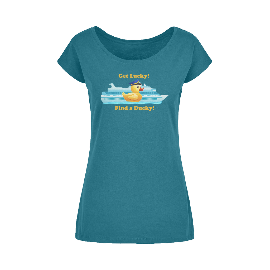 Get Lucky! Wide Neck Womens T-Shirt XS-5XL