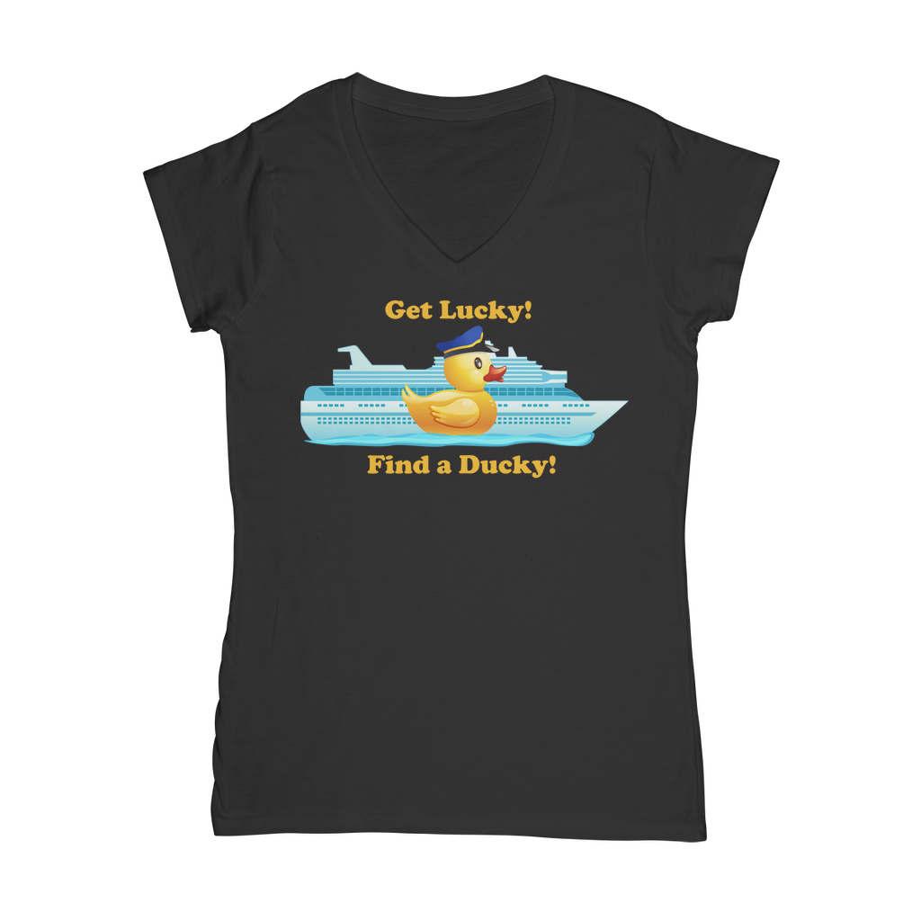 Get Lucky! Classic Women's V-Neck T-Shirt