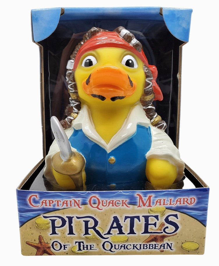 Captain Quack Mallard, Pirate of the Quackibeean Collectible Rubber Duck