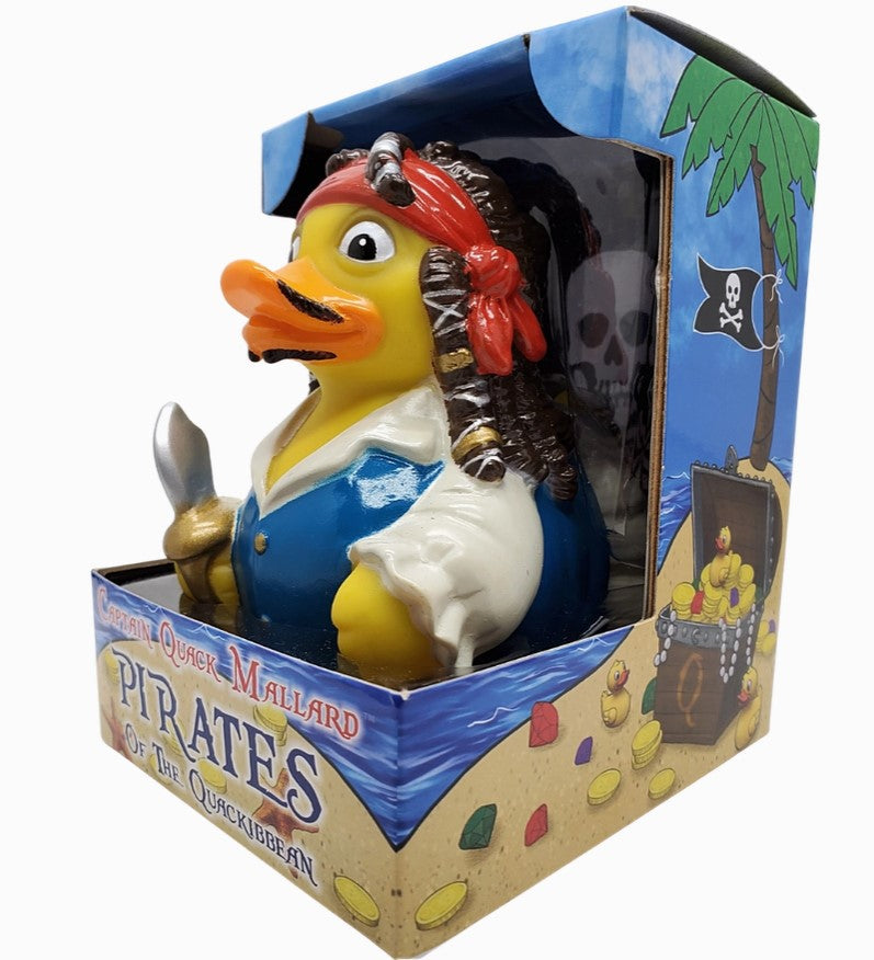 Captain Quack Mallard, Pirate of the Quackibeean Collectible Rubber Duck