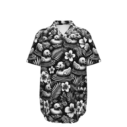 Midnight Tropics Rubber Duck Kid's Hawaiian Vacation Shirt