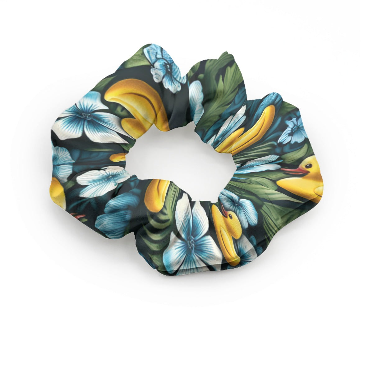 Ducky Royal Blue Hawaiian Scrunchie