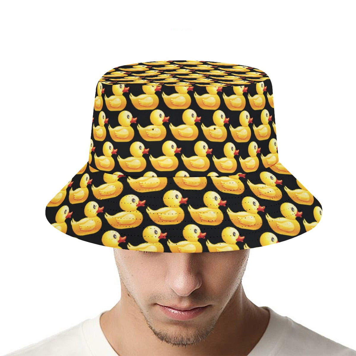 Just Ducky Black Bucket Hat