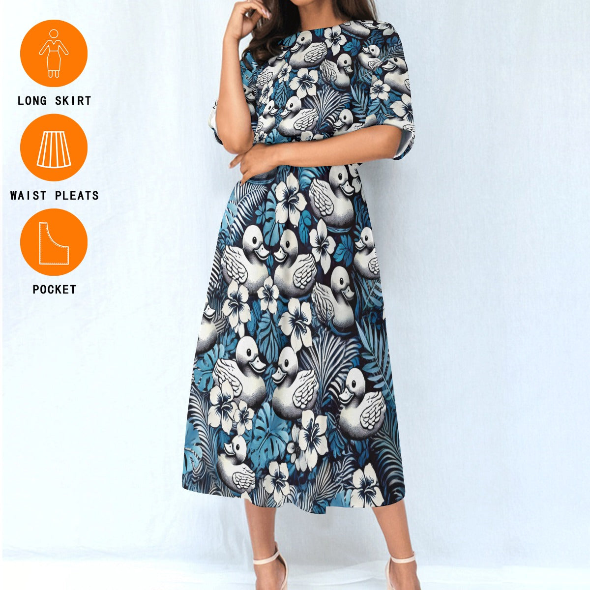Ocean Breeze Quacker Dress