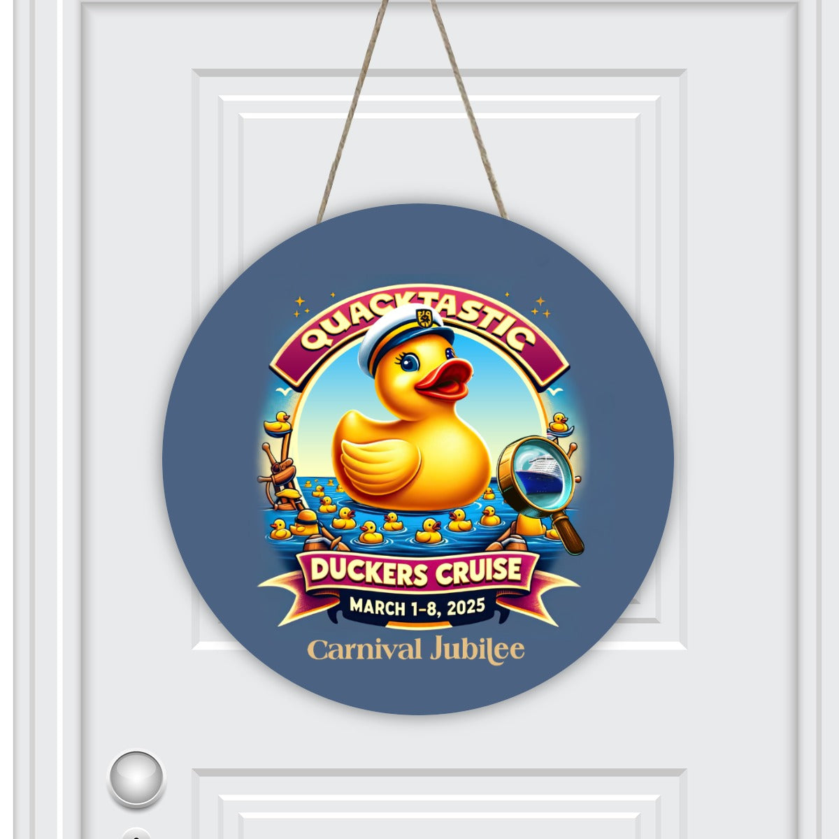 Quacktastic Duckers Cruise Door Sign