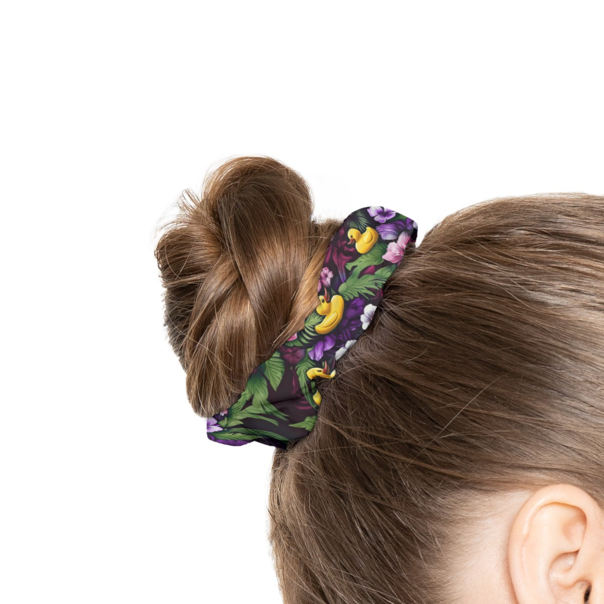 Ducky Royal Purple Hawaiian Hair Scrunchie