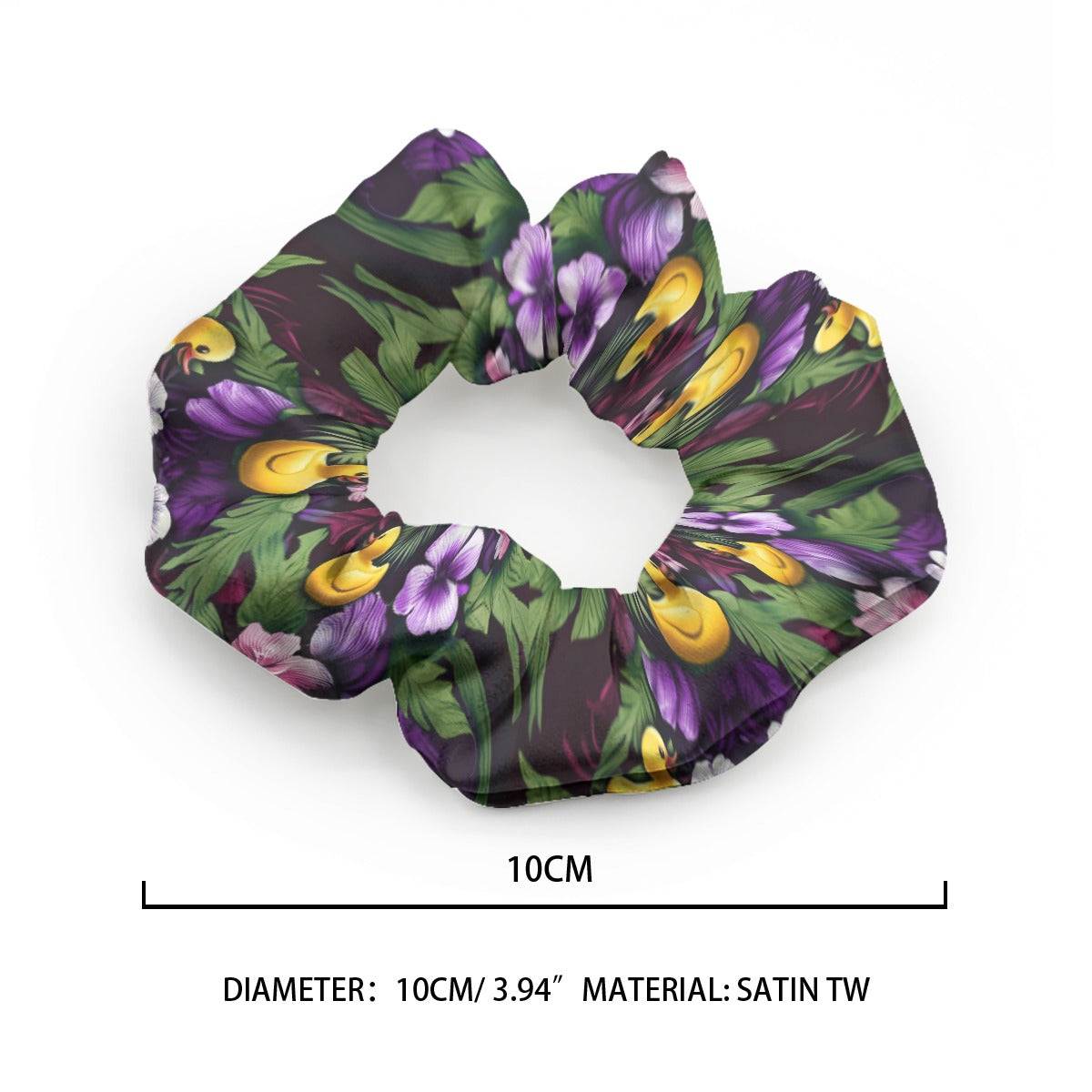 Ducky Royal Purple Hawaiian Hair Scrunchie