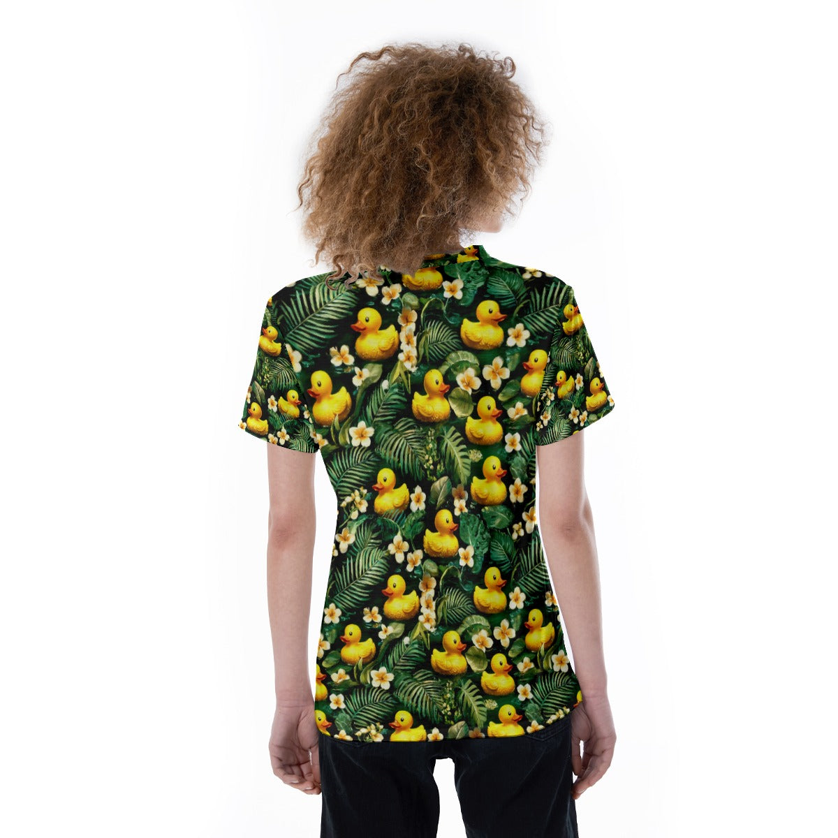 Tropical Forest V-Neck Tee