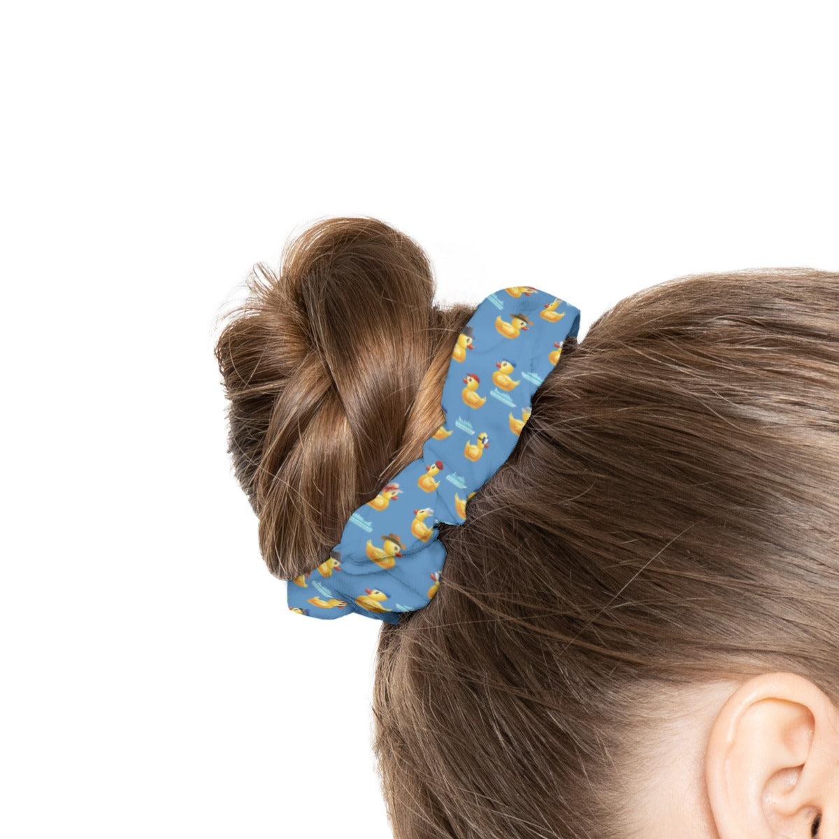 Just Ducky Blue Scrunchie