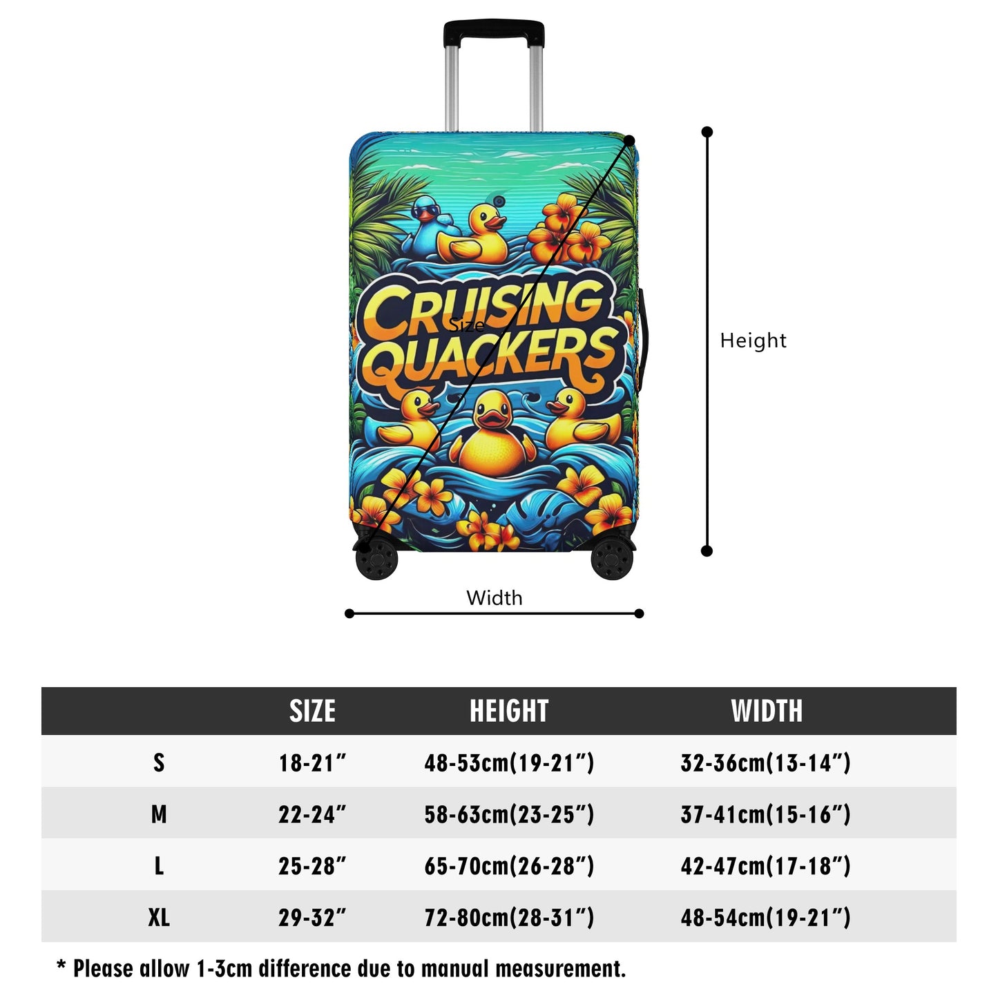 Cruising Quackers Luggage Cover