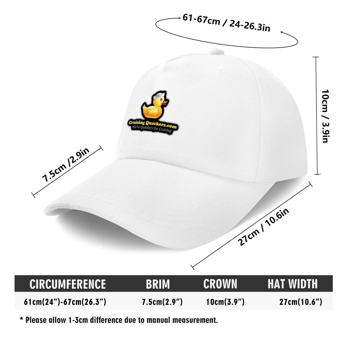 Quackers for Cruising Baseball Cap