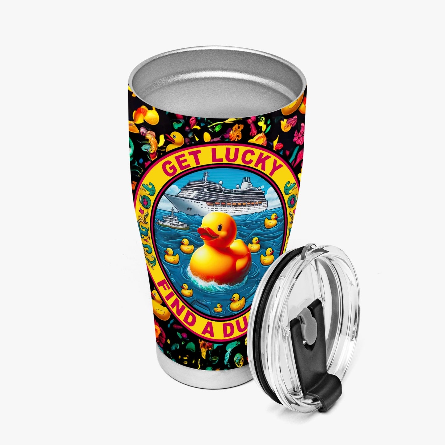 Get Lucky, Find a Ducky Stainless Steel Tumblers