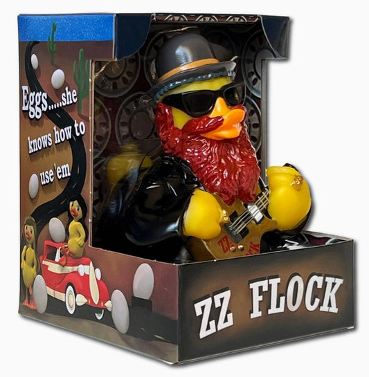 ZZ Flock Collectible Rubber Duck
