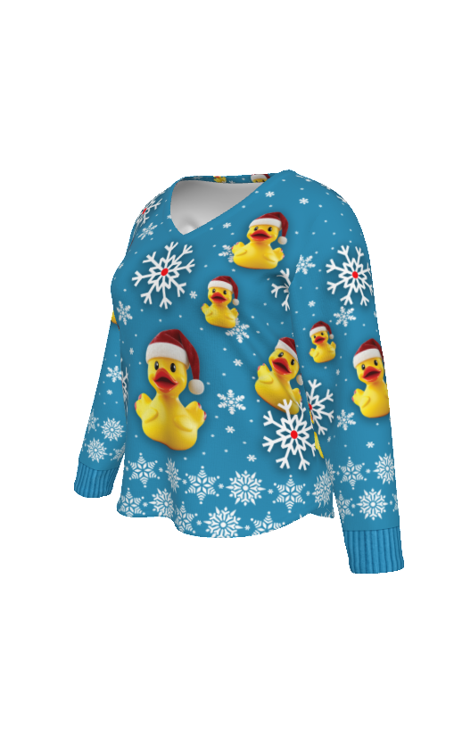 Let it Snow Ugly Christmas Sweater (Long Sleeved Tee)