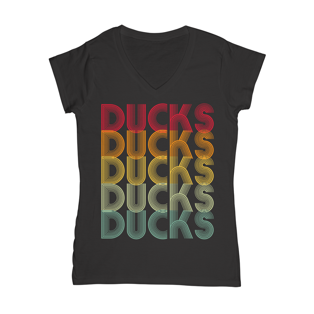 Ducks Ducks Ducks Classic Women's V-Neck T-Shirt