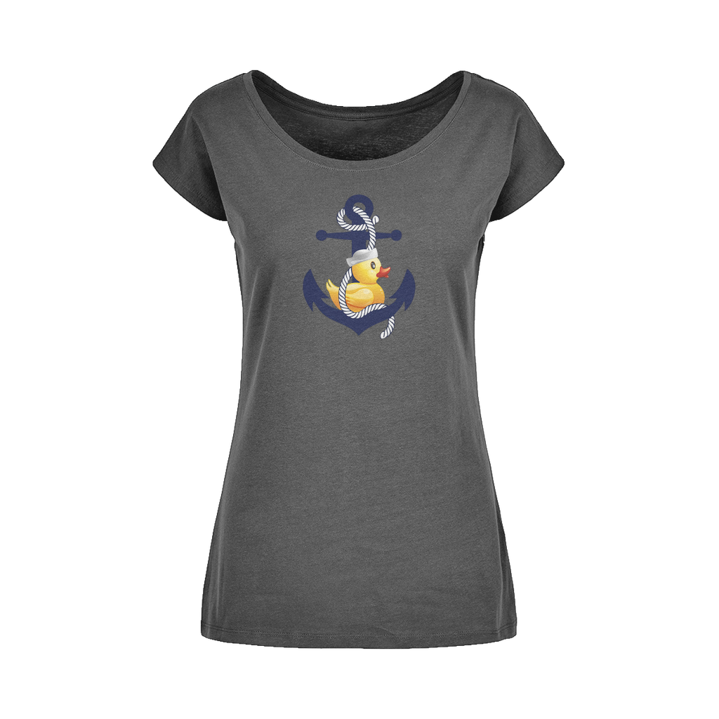 Ahoy Ducky Wide Neck Womens T-Shirt XS-5XL